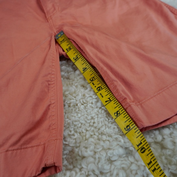 DANIEL CREMIEUX Orange KHAKI FLAT FRONT CHINO SHORTS MEN SIZE 33 Golf Casual Dad - Picture 3 of 10